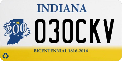 IN license plate 030CKV