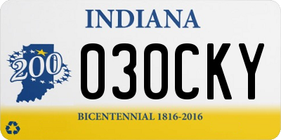 IN license plate 030CKY