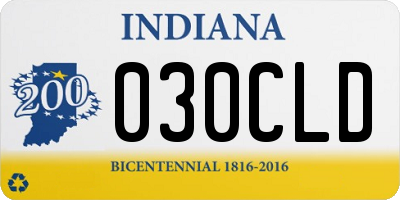 IN license plate 030CLD