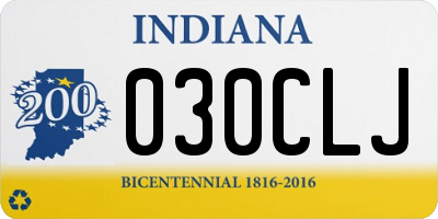 IN license plate 030CLJ