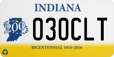 IN license plate 030CLT