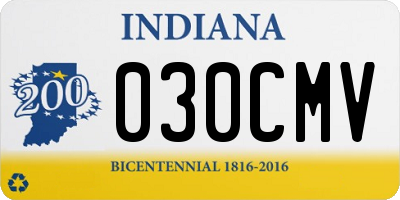 IN license plate 030CMV