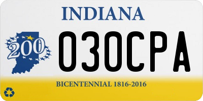 IN license plate 030CPA