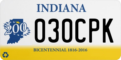 IN license plate 030CPK