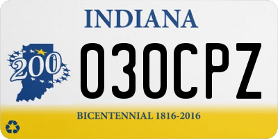 IN license plate 030CPZ