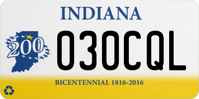 IN license plate 030CQL