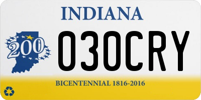 IN license plate 030CRY