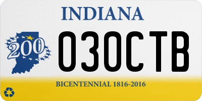 IN license plate 030CTB