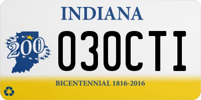 IN license plate 030CTI