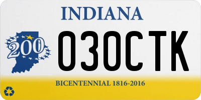 IN license plate 030CTK