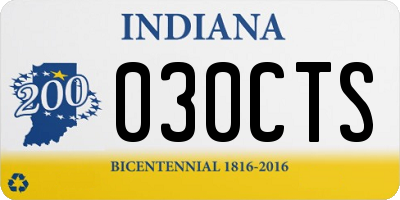 IN license plate 030CTS