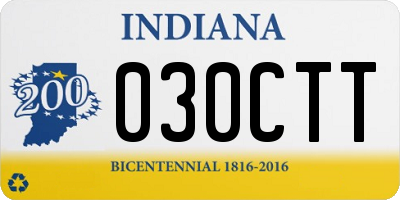 IN license plate 030CTT