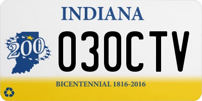 IN license plate 030CTV
