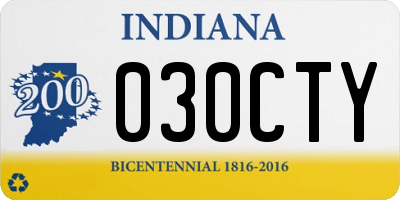 IN license plate 030CTY