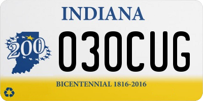 IN license plate 030CUG