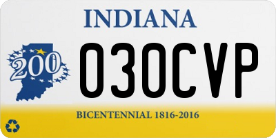 IN license plate 030CVP