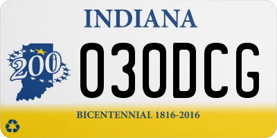 IN license plate 030DCG