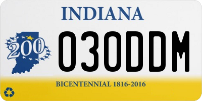 IN license plate 030DDM