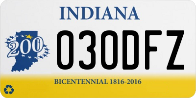 IN license plate 030DFZ