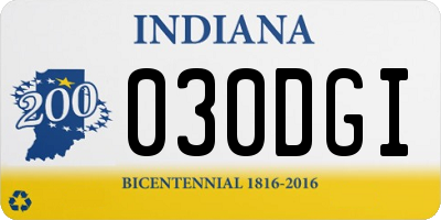 IN license plate 030DGI