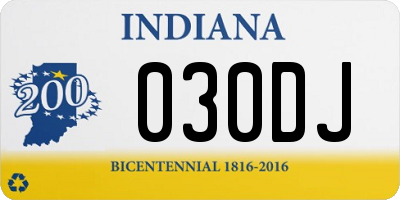 IN license plate 030DJ