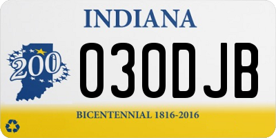 IN license plate 030DJB