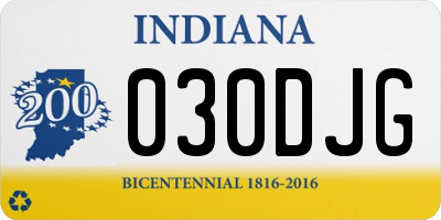 IN license plate 030DJG