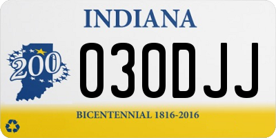 IN license plate 030DJJ