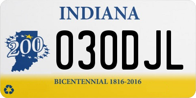 IN license plate 030DJL