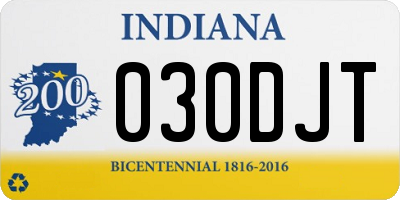 IN license plate 030DJT