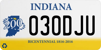 IN license plate 030DJU
