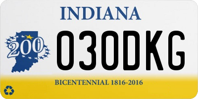 IN license plate 030DKG
