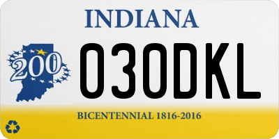 IN license plate 030DKL