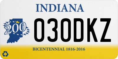 IN license plate 030DKZ