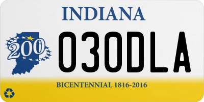 IN license plate 030DLA