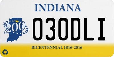 IN license plate 030DLI