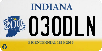 IN license plate 030DLN