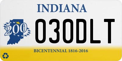 IN license plate 030DLT