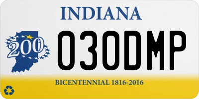 IN license plate 030DMP