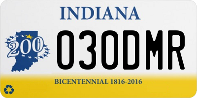 IN license plate 030DMR