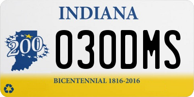 IN license plate 030DMS