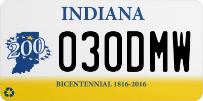 IN license plate 030DMW