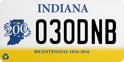 IN license plate 030DNB
