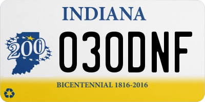 IN license plate 030DNF