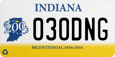IN license plate 030DNG