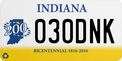 IN license plate 030DNK
