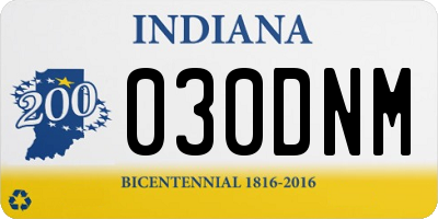IN license plate 030DNM