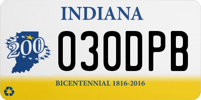 IN license plate 030DPB