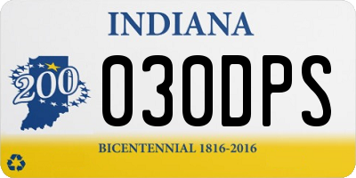 IN license plate 030DPS