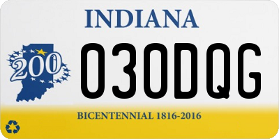 IN license plate 030DQG